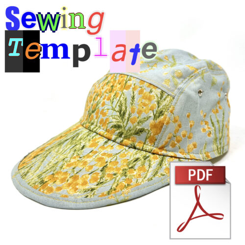5-Panel hat sewing template