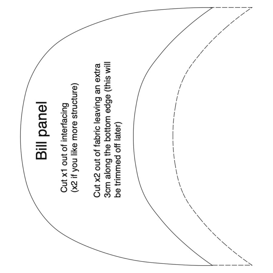 5-Panel hat sewing template - Image 3